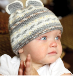 baby in knit beanie